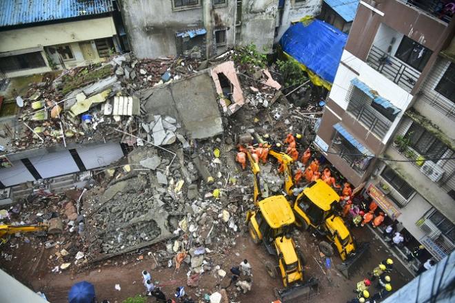 نوی ممبئی: بیلاپور میں چار منزلہ عمارت منہدم، ایک ہلاک، راحت رسانی کا کام جاری