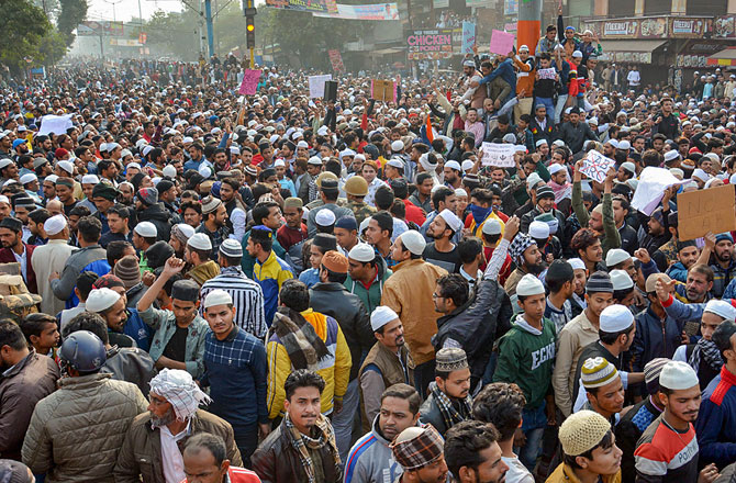 مظفر نگر میں شہریت قانون کیخلاف عوام کا احتجاج