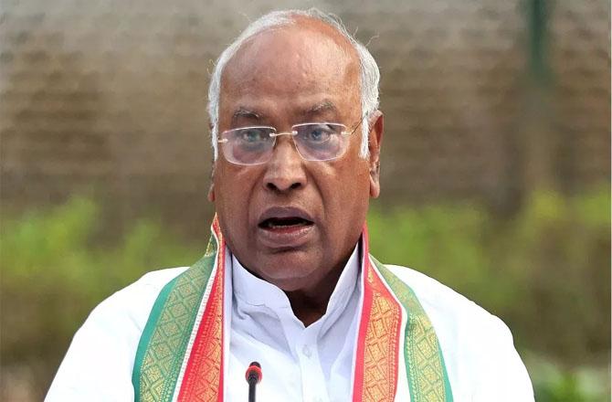 Congress president Mallikarjun Kharge. Photo: INN