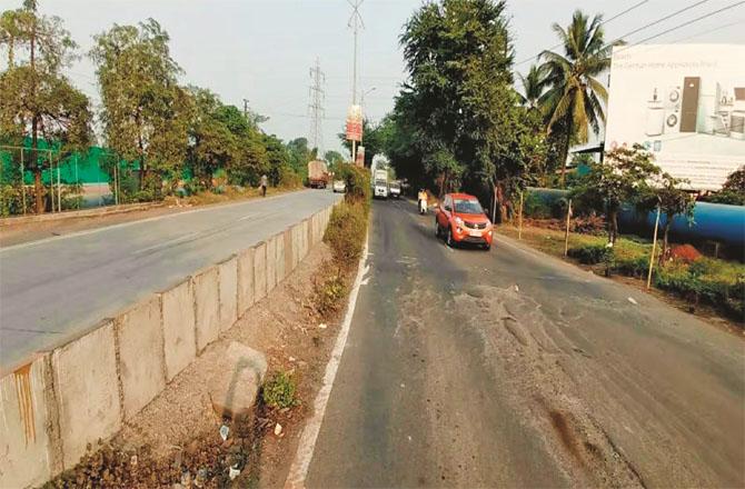 In many places in Kalyan, the road is being concreted. Photo: INN