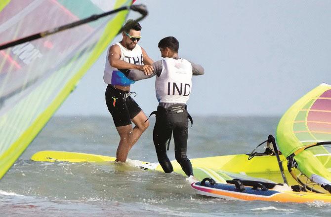 India`s Ebad Ali is happy after winning the medal. Photo: PTI