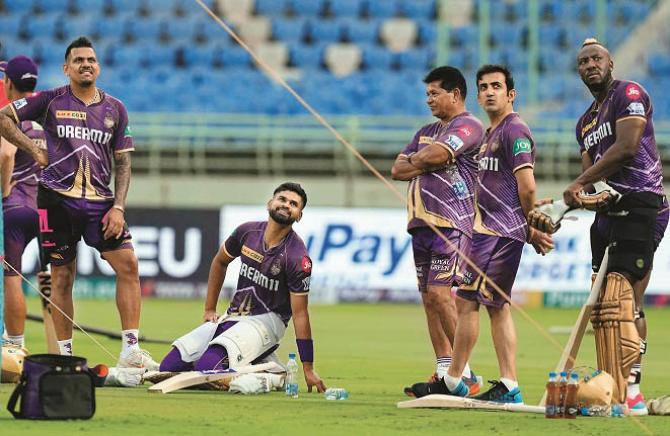 Kolkata Knight Riders will have to put up a great performance against Delhi Capitals to achieve a hat-trick of victories. Photo: PTI