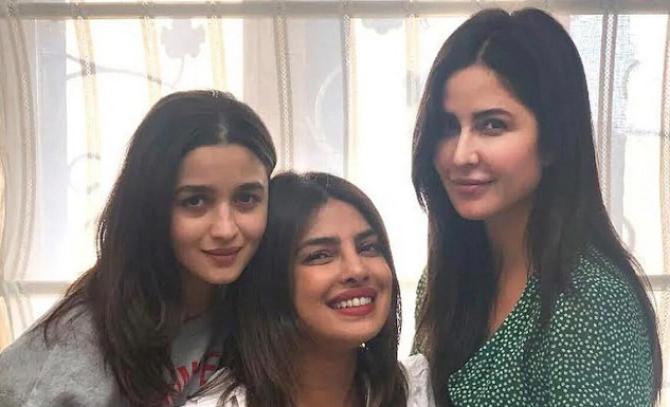  Priyanka Chopra, Alia Bhatt and Katrina Kaif. Photo: INN