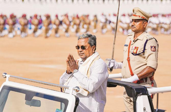 Bangalore: Karnataka Chief Minister Siddaramaiah in the main event. Photo: PTI