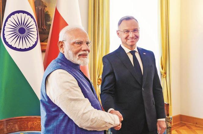 Prime Minister Modi is currently on a visit to Poland. Photo: Agency