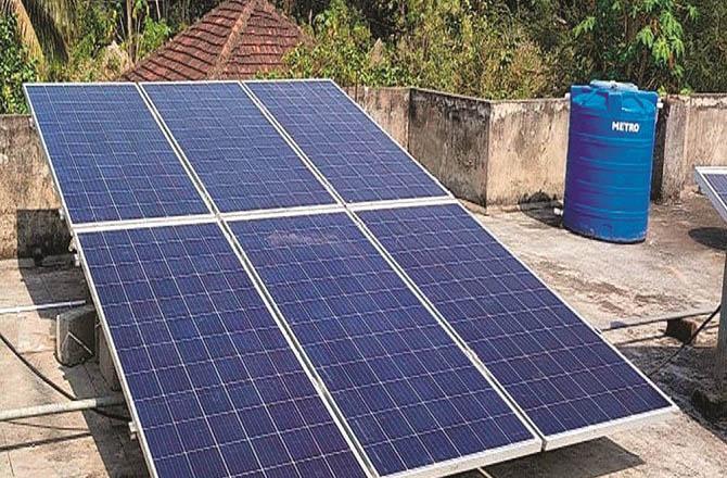 A project to install solar panels in one crore homes. Photo: INN