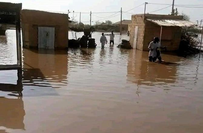 Sudanese citizens are suffering due to rain. Photo: X