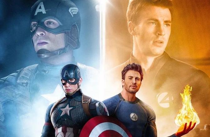 Chris Evans has played the roles of Captain America and the Human Torch for Marvel. Photo: X