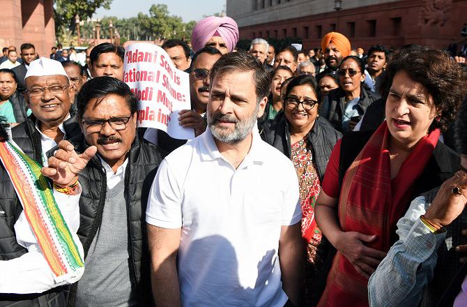 Leader of Opposition in Lok Sabha Rahul Gandhi. Photo: INN