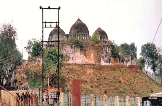 Babri Masjid which was demolished on December 6, 1992. Picture: INN