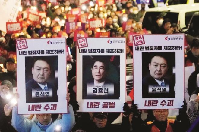 Protests against President Yoon in Seoul. Photo: INN