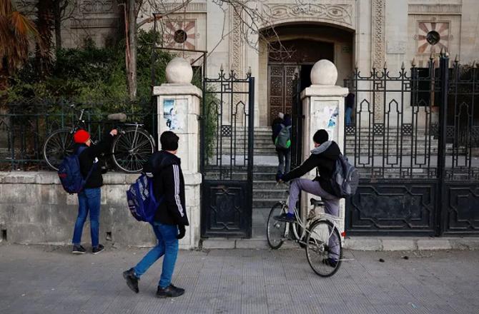 Students on their way to school in Syria. Photo: INN.