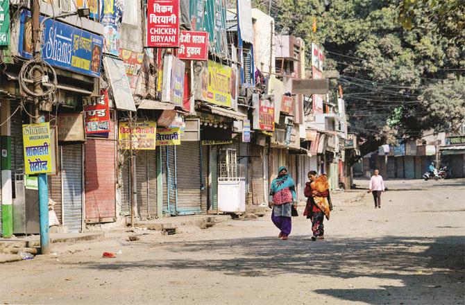 The situation in Haldwani has largely returned to normal.