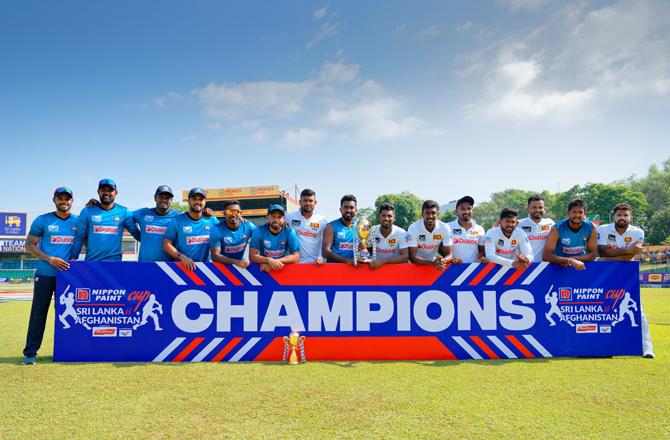 Sri Lankan Team. Photo:INN