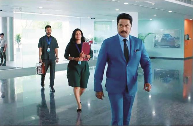 R Sarath Kumar and others can be seen in a scene from the web series `Journey`. Photo: INN