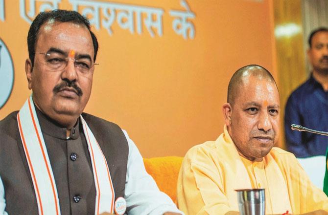 Reports of rifts between Chief Minister Yogi Adityanath and his deputy Keshav Prasad Maurya continue to surface. Photo: INN