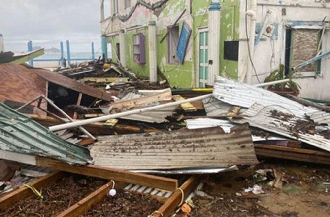 A view of the devastation caused by Hurricane Beryl in America. Photo: INN