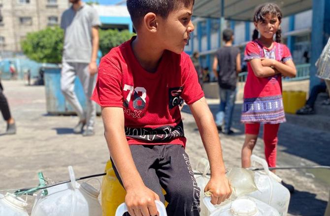 The mental health of children is also affected  in Gaza. Photo: INN