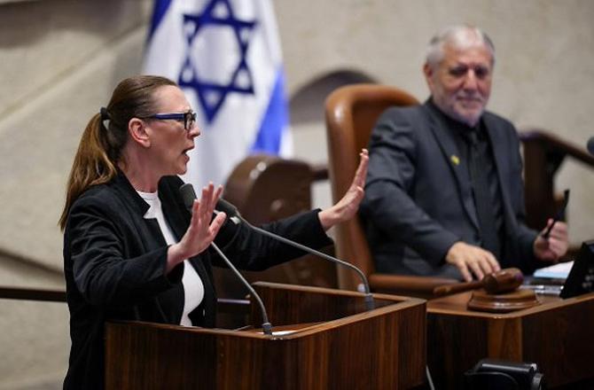 Israeli ministers can be seen in the Israeli parliament. Photo: X