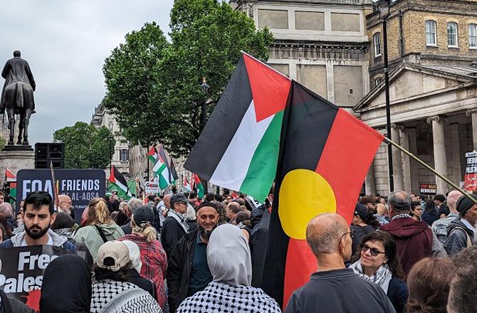 Demonstrations are ongoing worldwide in support of Palestine. Image: X