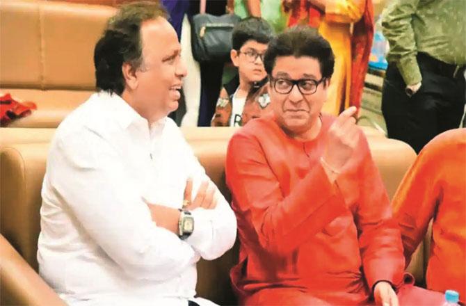 Ashish Shelar (left) could not convince Raj Thackeray? (File Photo)