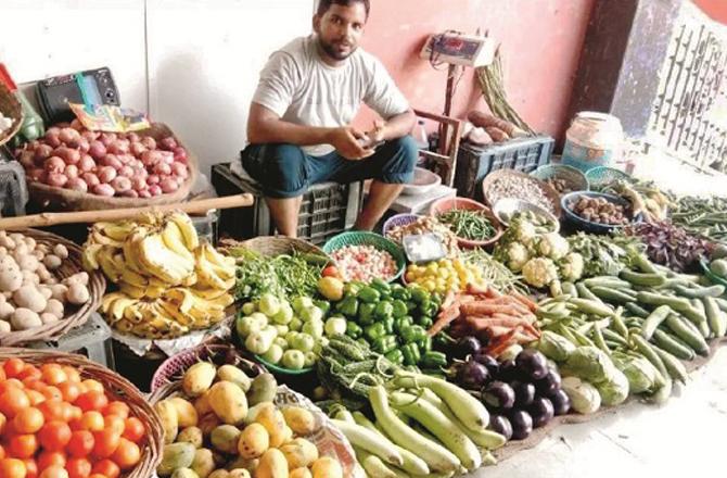 A vegetable vendor in the city market. Photo: INN.