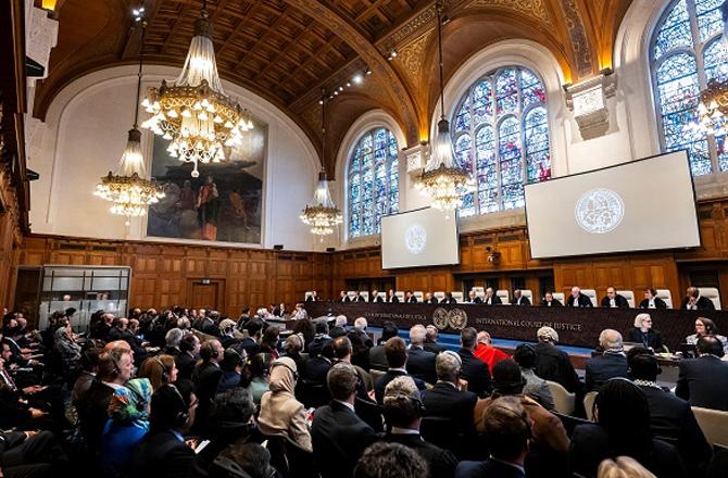 Proceedings in the International Court of Justice. Photo: X