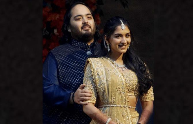 Anant Ambani And Radhika. Photo: INN