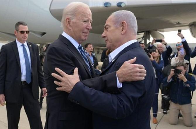 Biden and Netanyahu. Photo: INN