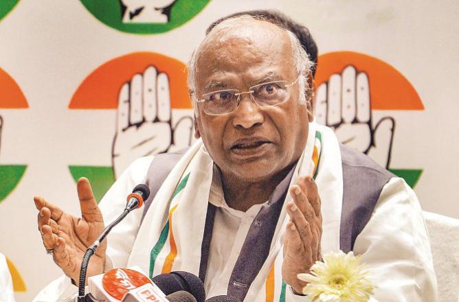 Congress Party President Mallikarjan Kharge has made many important promises during the election campaign. Photo: PTI