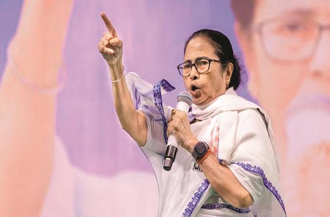 West Bengal Chief Minister Mamata Banerjee has said that she is with India Unity. Photo: INN