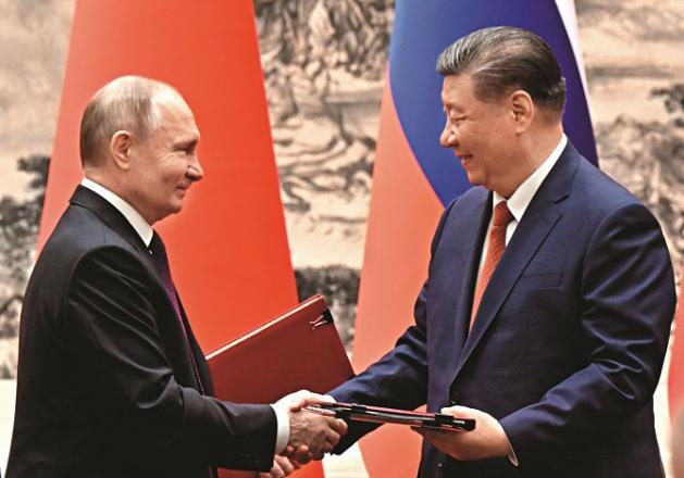 Chinese President Xi Jinping and his Russian counterpart Putin met in Beijing. Photo: INN