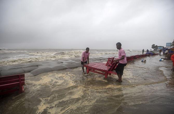 The state of a beach in Bangladesh. Photo: PTI