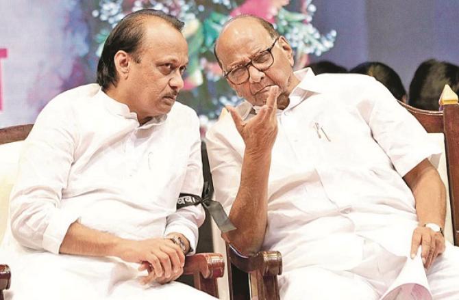Sharad Pawar had opposed his nephew Ajit Pawar`s decision but was in a hurry to join hands with the BJP. Photo: INN