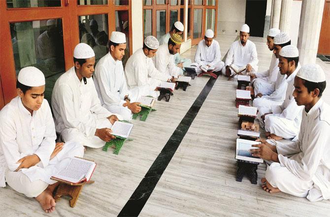 Students receiving religious education in madrasah. (File Photo)