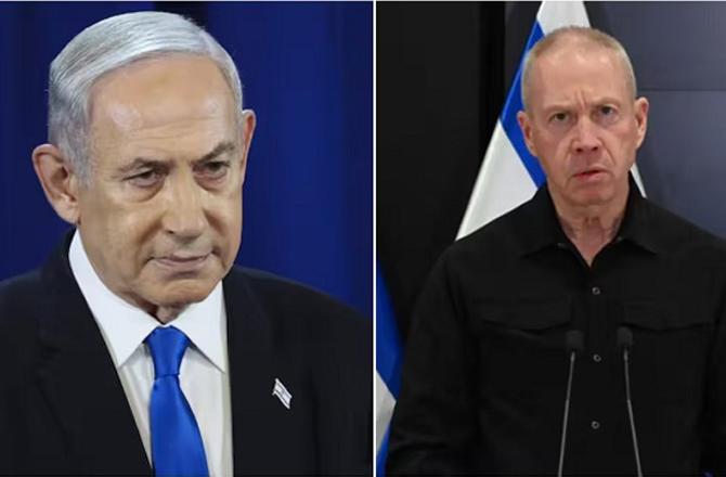 Yoav Gallant and Netanyahu. Photo: INN.