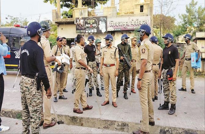 A massive police arrangement has been made in Akola