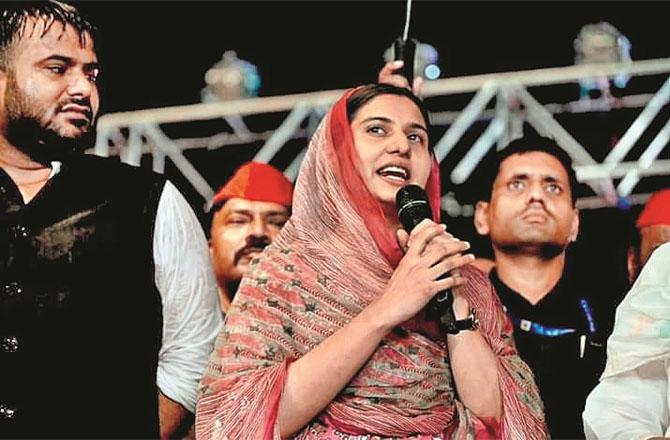 MP Iqra Hasan Chaudhary addressed election rallies in Dhulia and Malegaon