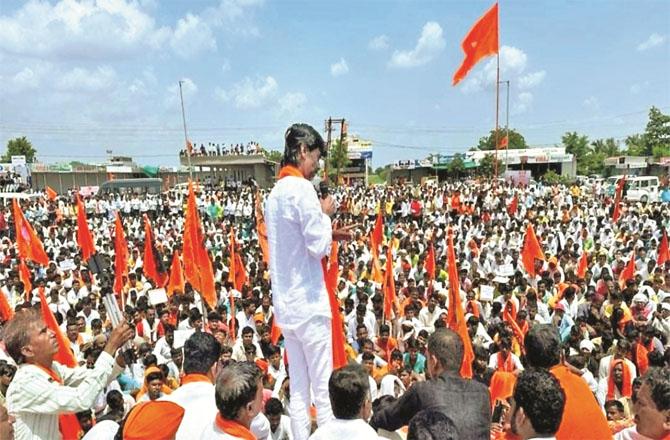 Manoj Jaringe`s rally did not have a place to protest (Photo: Agency)