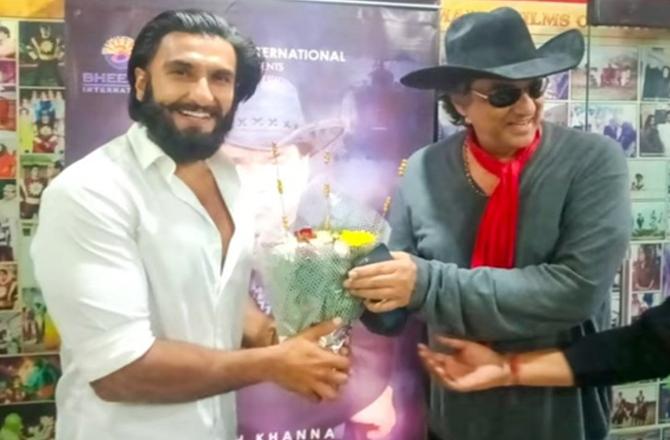 Mukesh Khanna and Ranveer Singh. Image: X