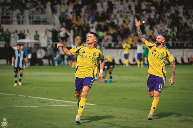 Ronald Wee scored an important goal for Al Nasr Football Club. Photo: INN