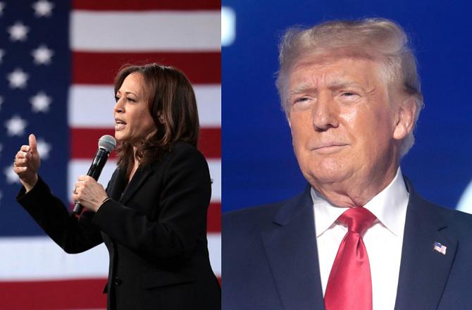 Donald Trump and Kamala Harris: Photo: INN.