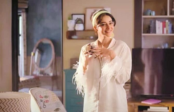 Ananya Pandey can be seen in a scene from the web series `Call Me Bae`. Photo: INN