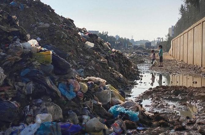 Clean places are few and far between in Gaza. Photo: X