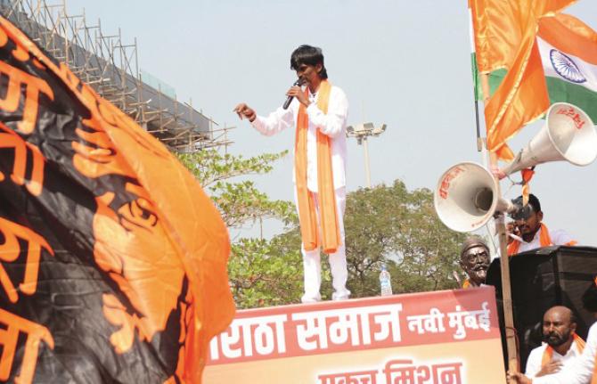 Manoj Jarang speaking during a rally in January 2024. Photo: INN