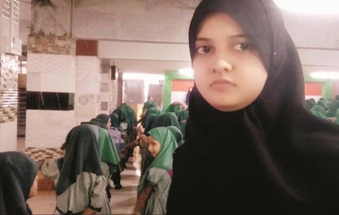 Shawana Abid Akhtar works as a teacher in a local school. Photo: INN