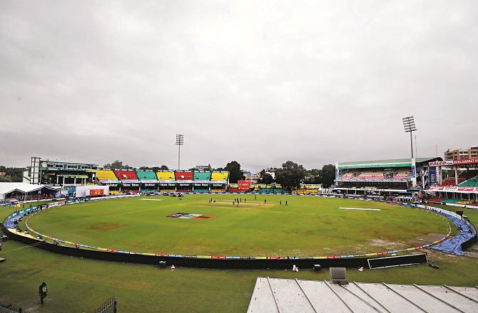 The match could not start even on the third day at the Kanpur ground. Photo: PTI.