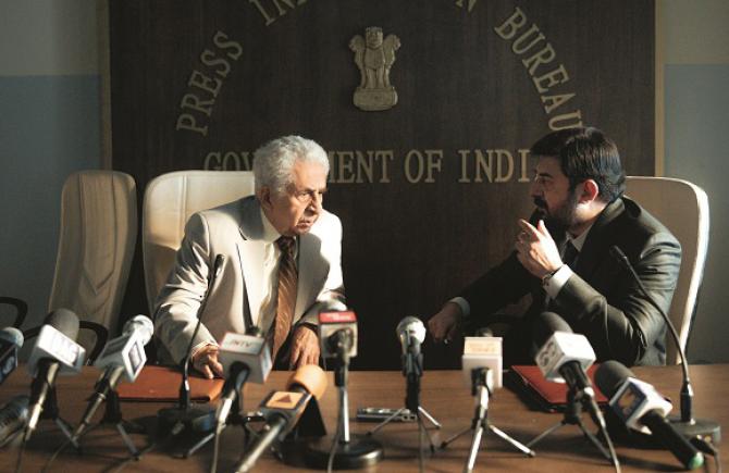 Arvind Swamy and Naseeruddin Shah in a scene from the web series. Photo: INN