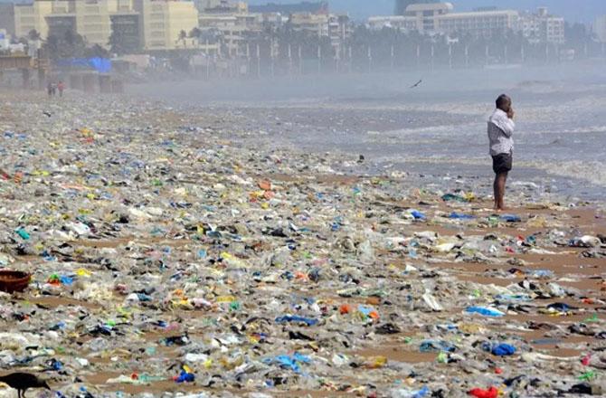 Plastic pollution is increasing in India. Photo: INN