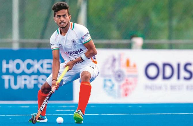 Indian hockey player Vivek Sagar Prasad. Photo: INN